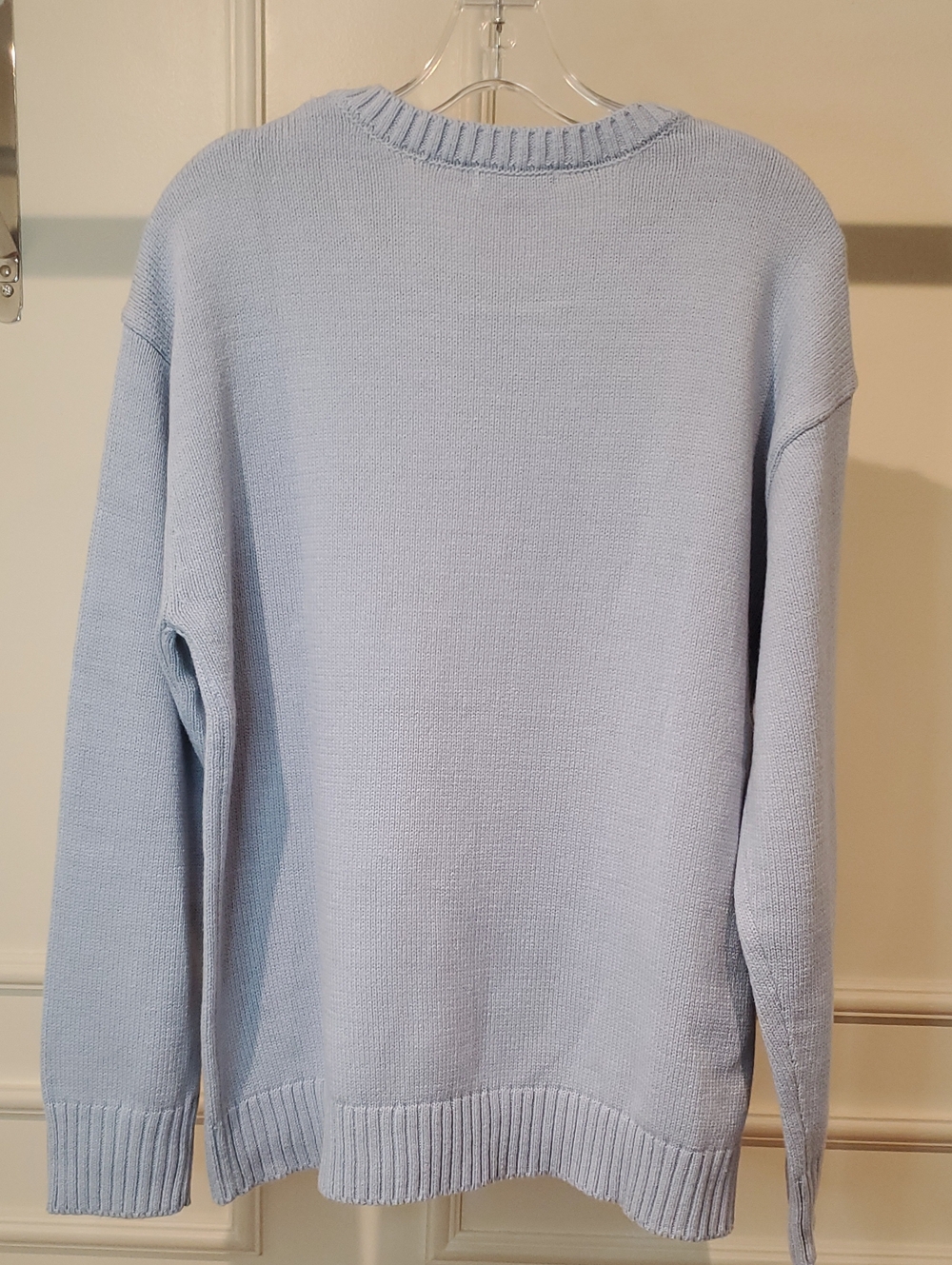 NWT Mighty Fine Light Blue Nautical Lobster Crewneck Sweater - Women Size XL - Picture 5 of 8